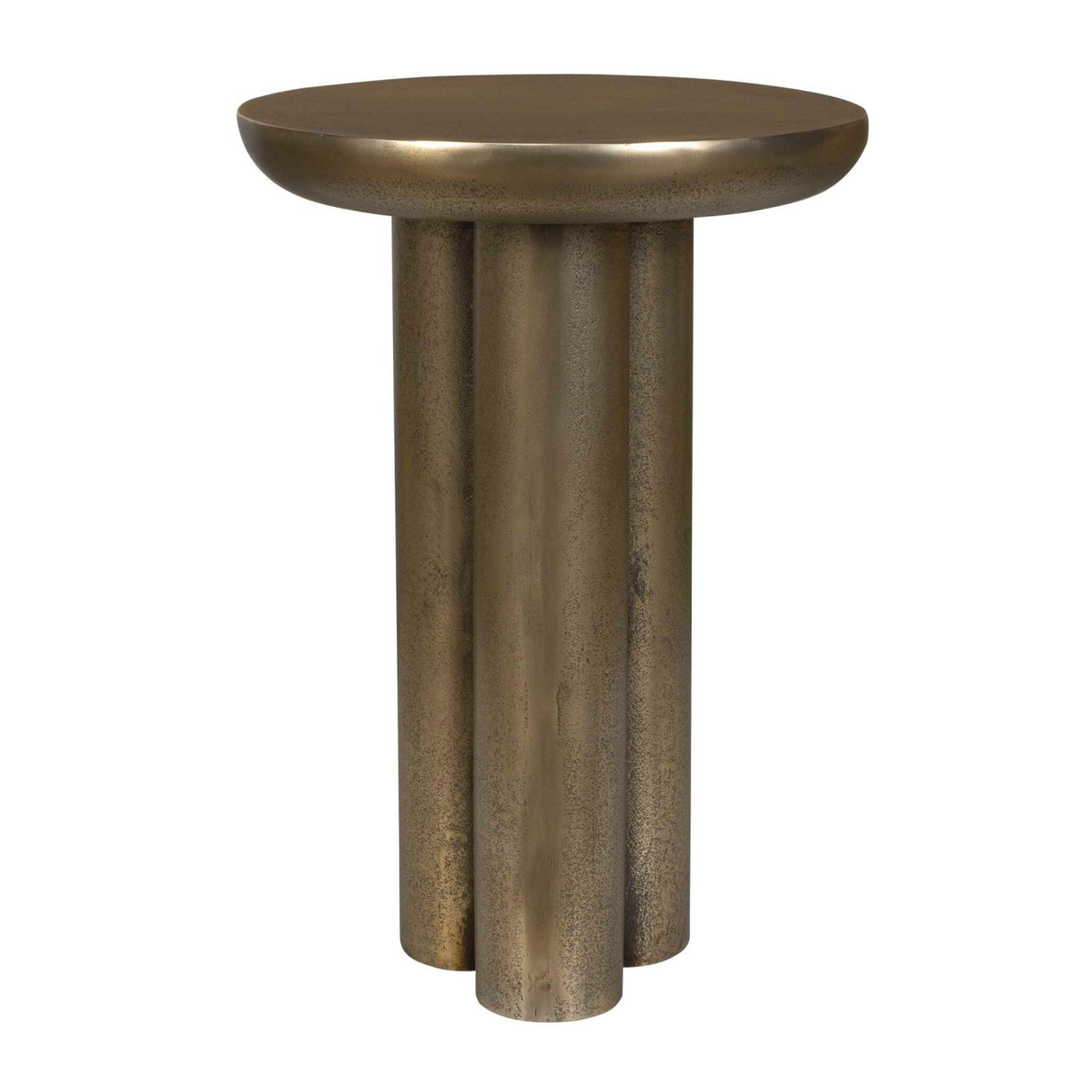 Modern European furniture - Antique Brass Indoor/Outdoor Accent Table - www.oroa.com