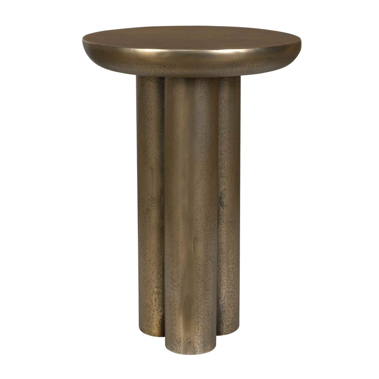 Modern European furniture - Antique Brass Indoor/Outdoor Accent Table - www.oroa.com