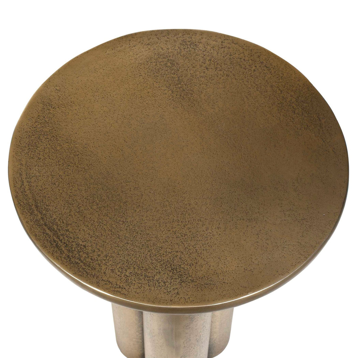 Modern European furniture - Antique Brass Indoor/Outdoor Accent Table - www.oroa.com
