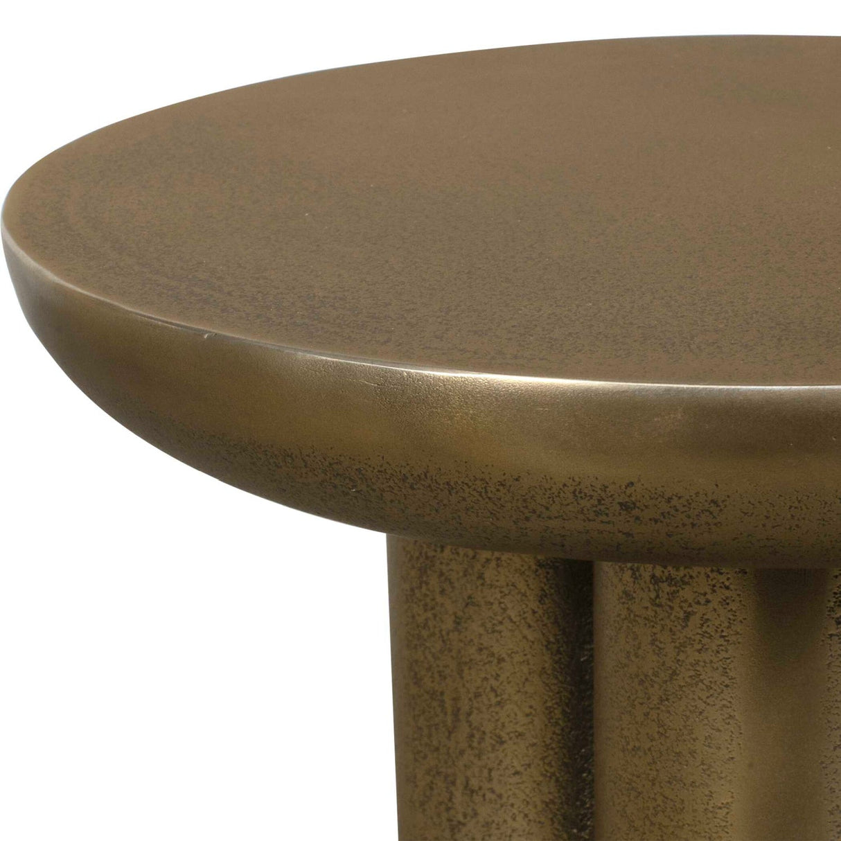 Modern European furniture - Antique Brass Indoor/Outdoor Accent Table - www.oroa.com