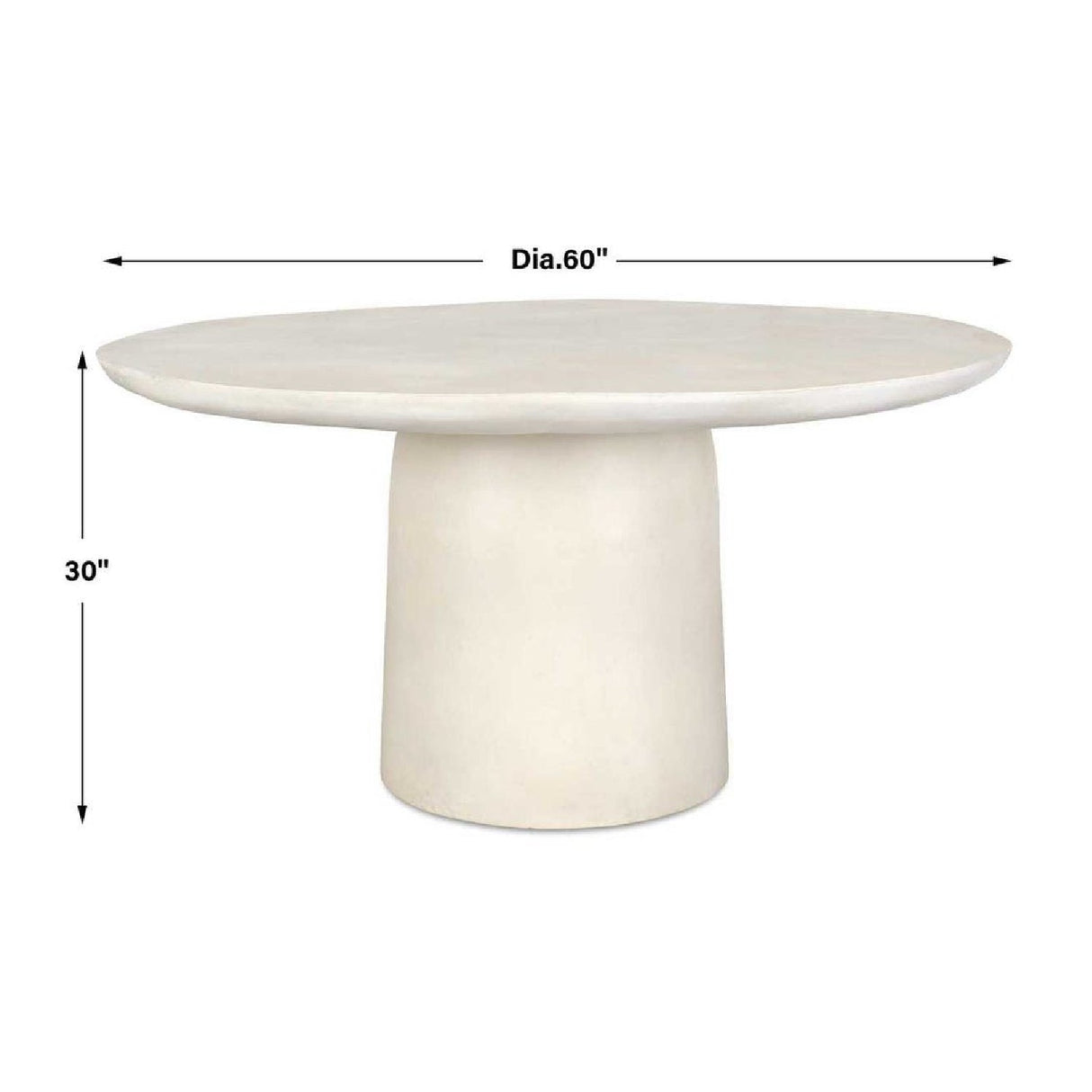 Modern European furniture - Cast Aluminum Indoor/Outdoor Dining Table - www.oroa.com