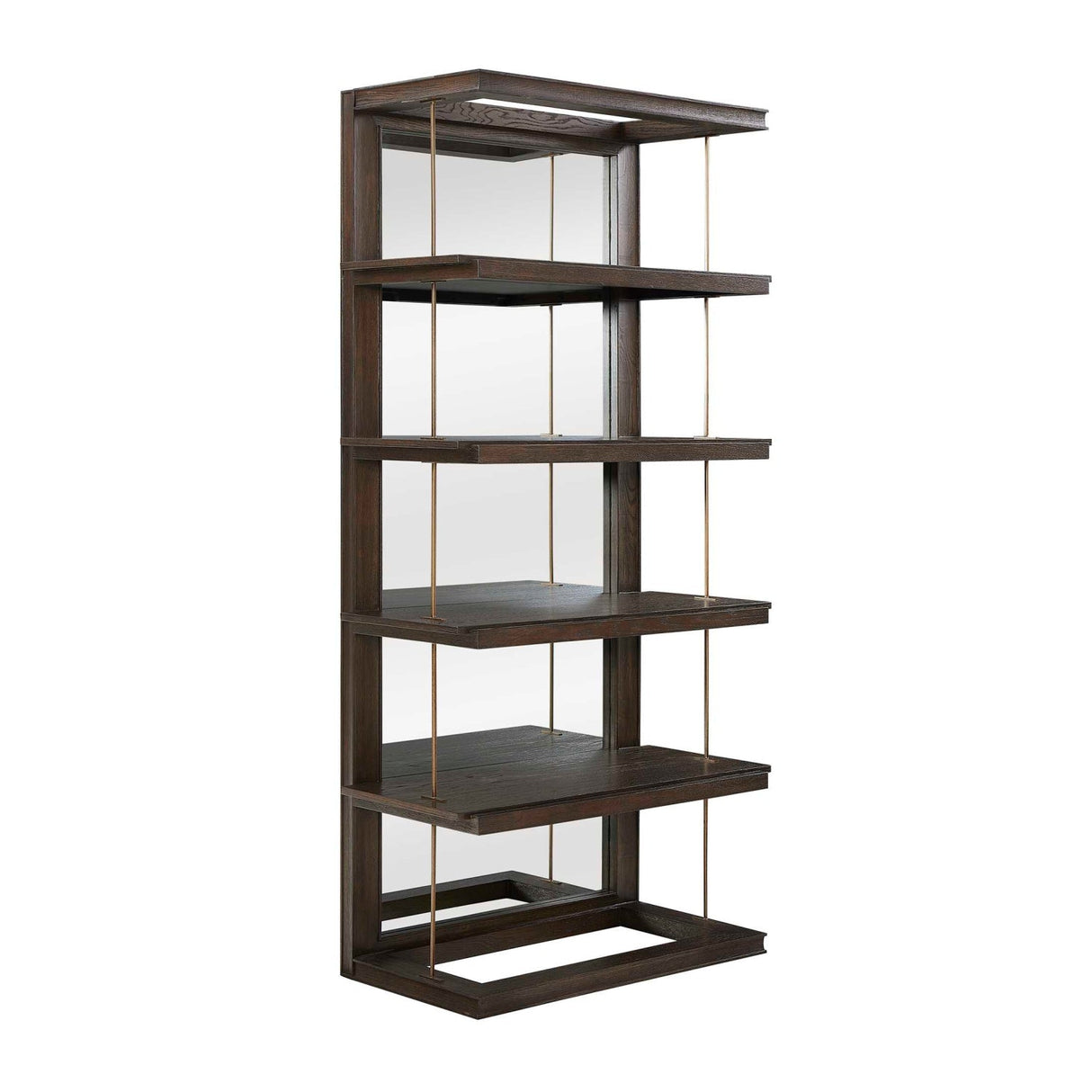 Modern European furniture - Dark Oak Bookshelf - www.oroa.com