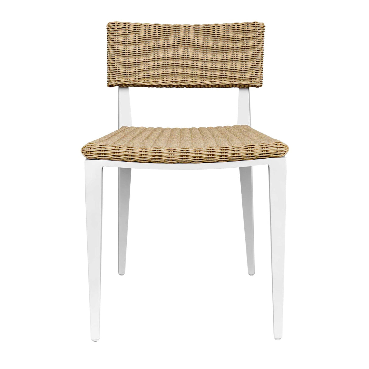 White Aluminum Outdoor Dining Chair by Uttermost Calbas