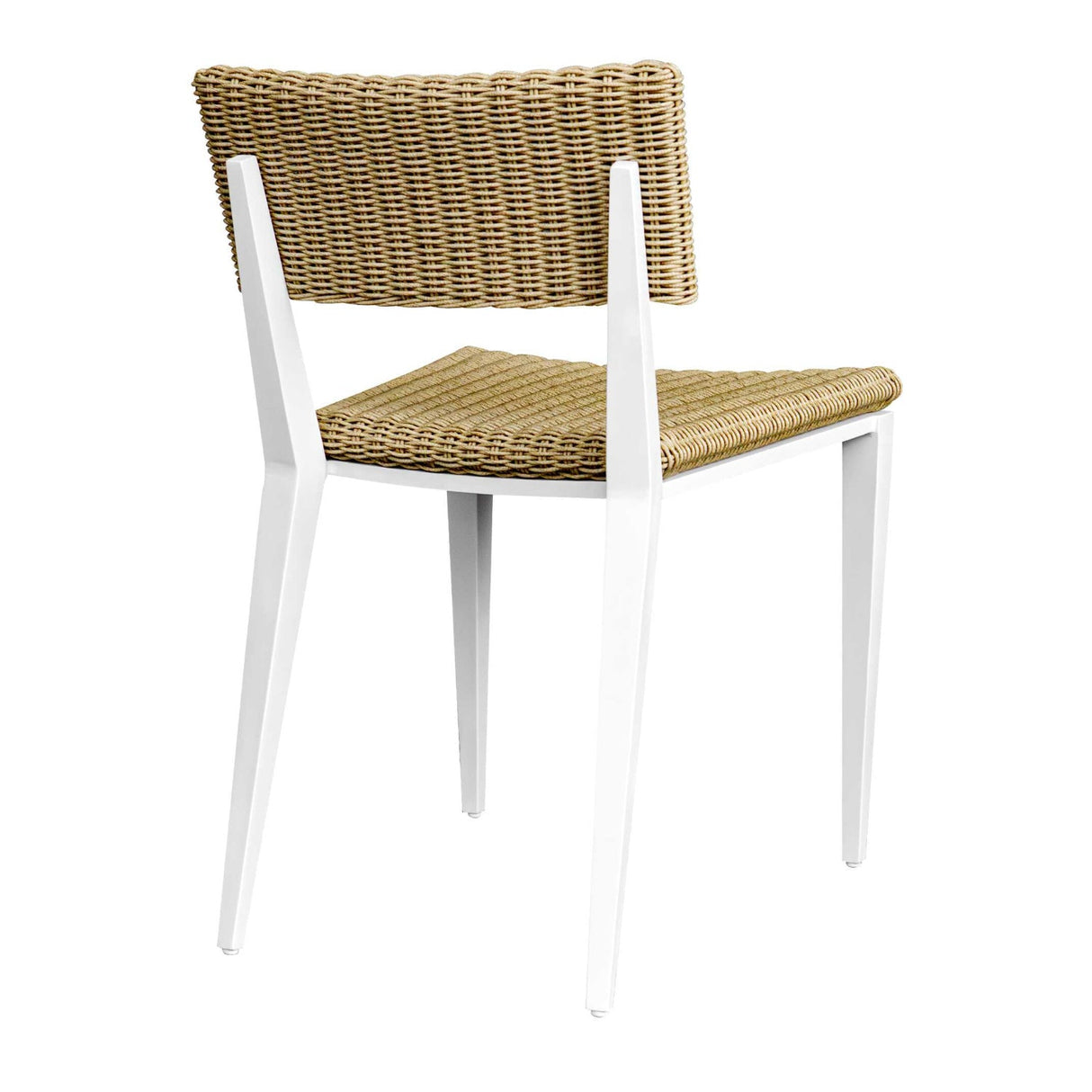 White Aluminum Outdoor Dining Chair by Uttermost Calbas, alternate view 5
