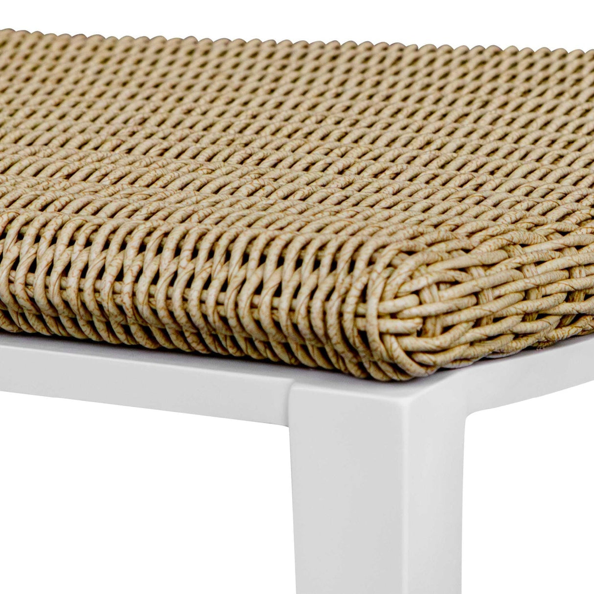 White Aluminum Outdoor Dining Chair by Uttermost Calbas, alternate view 7