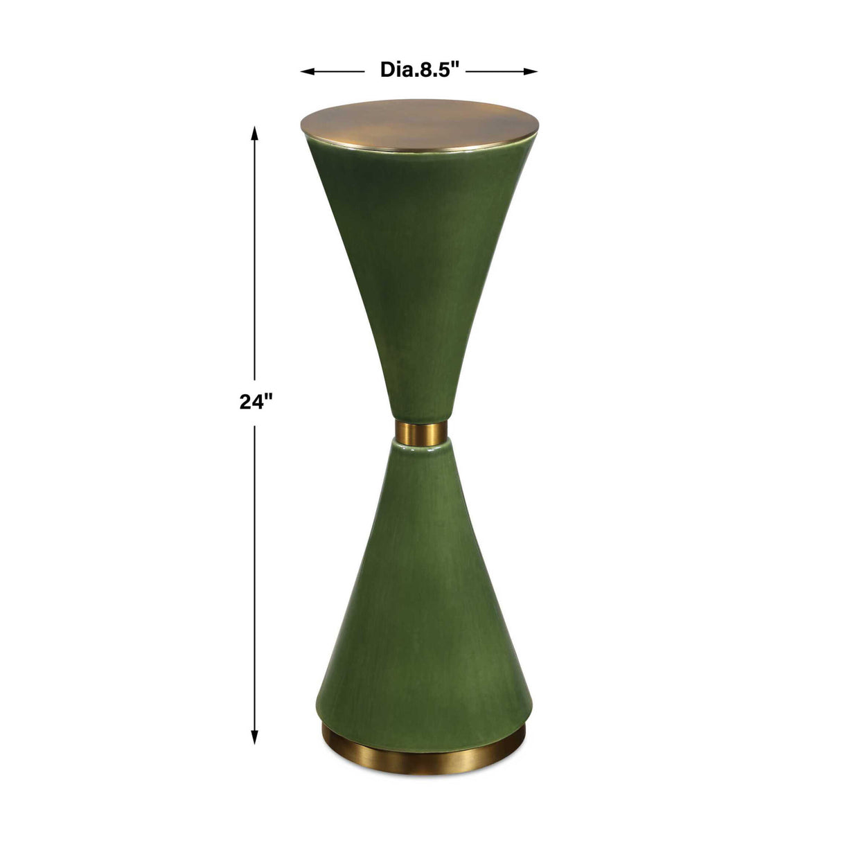 Green Ceramic Hourglass Drink Table | Oroa.com