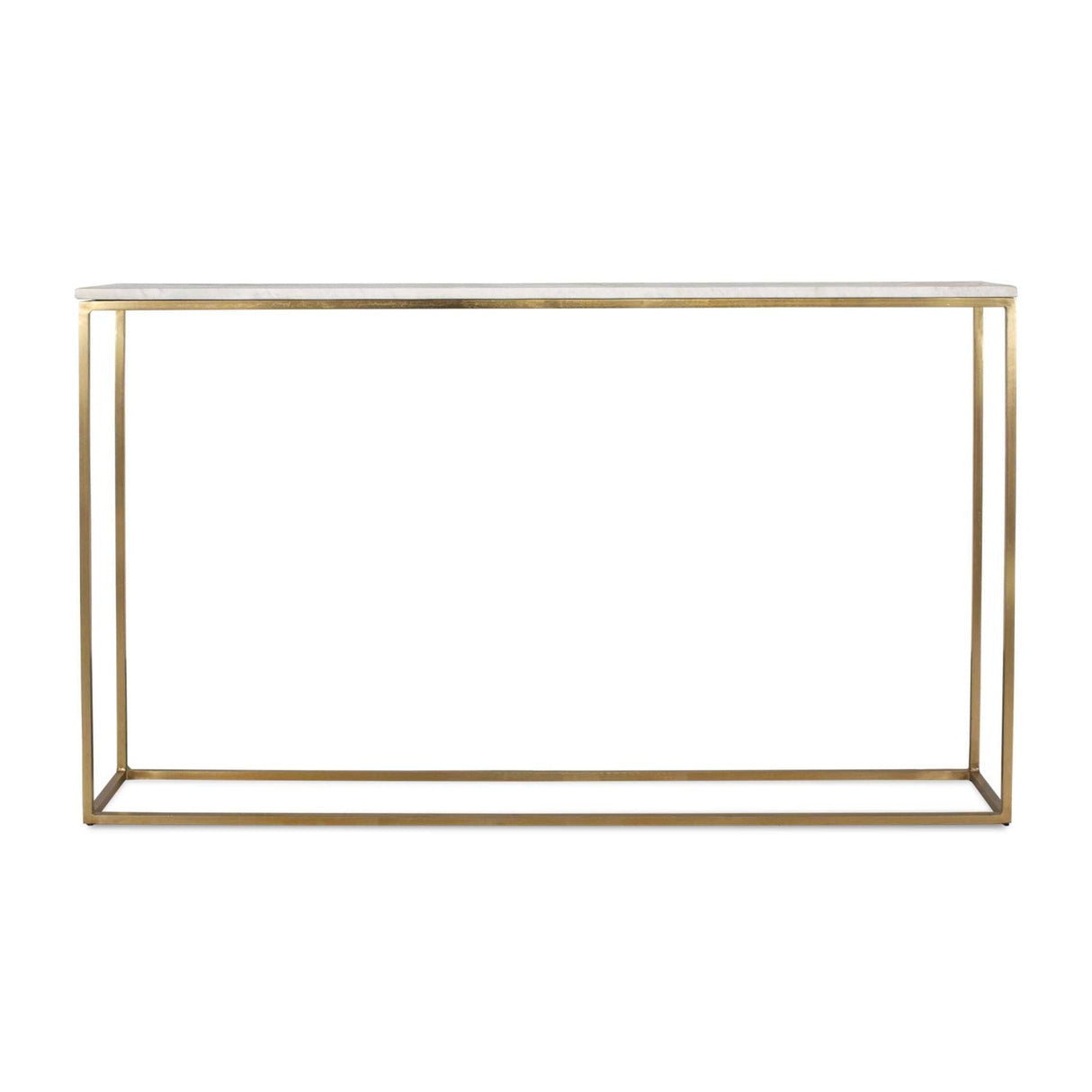 White Marble Minimalist Console Table by Uttermost Redmond
