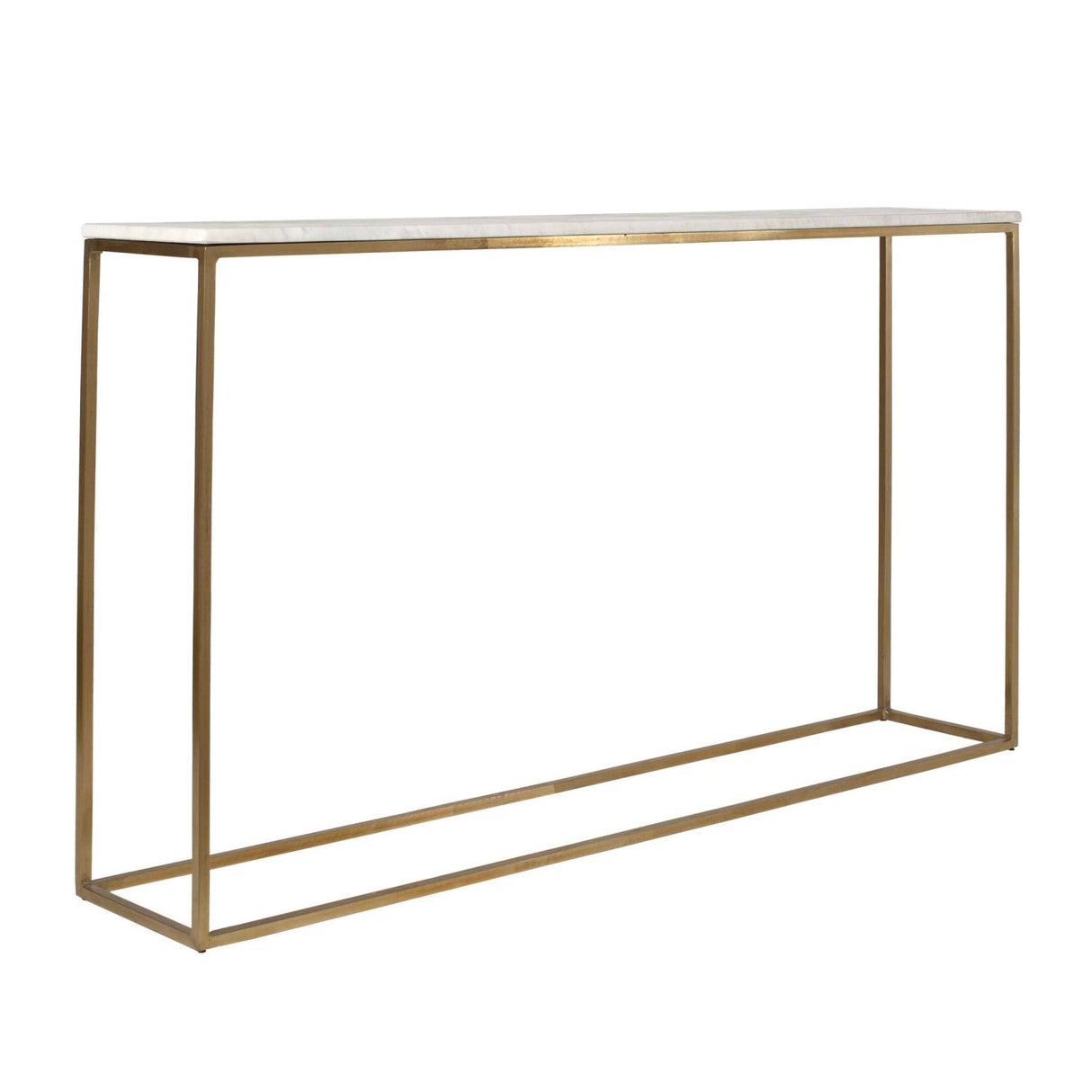 White Marble Minimalist Console Table by Uttermost Redmond, alternate view 3