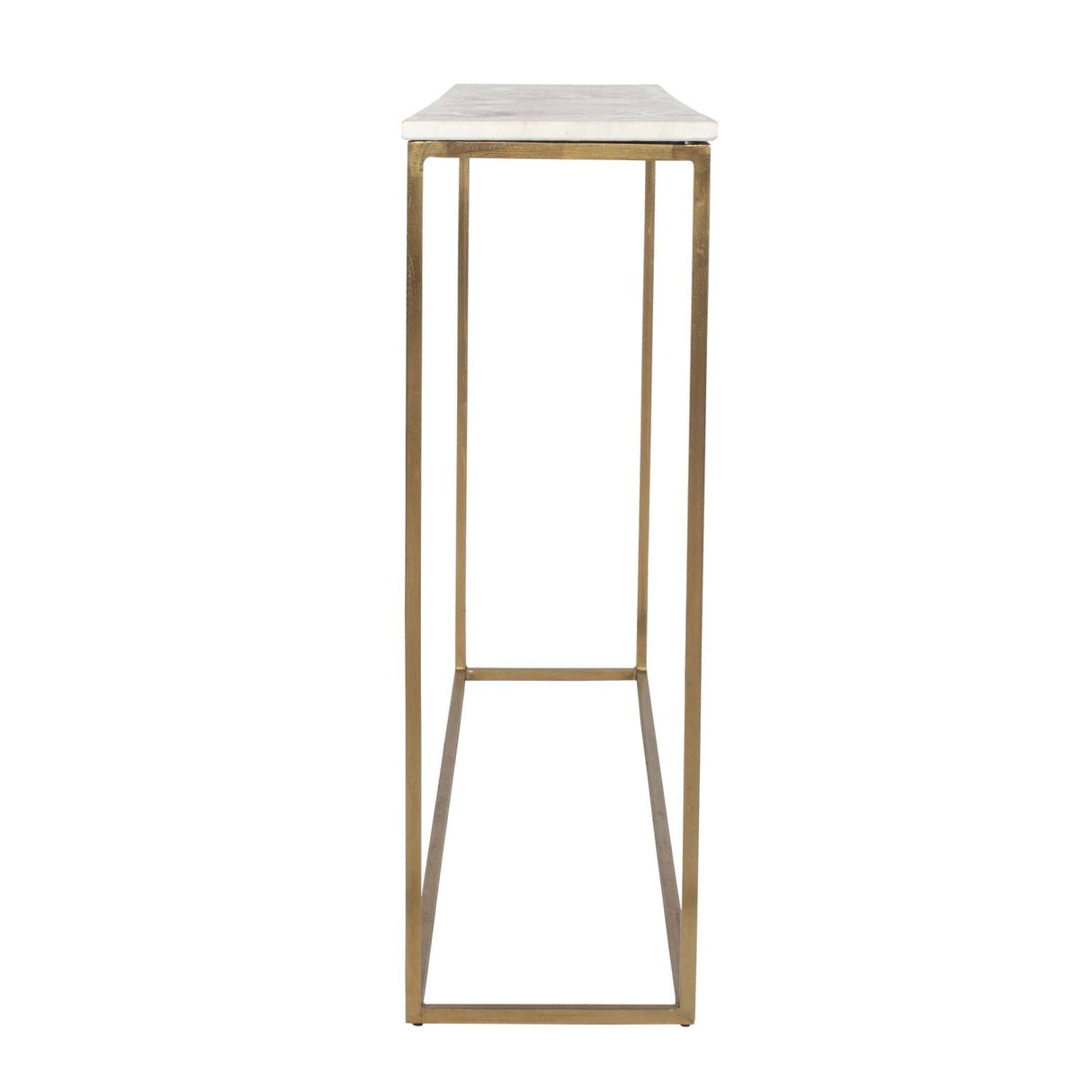 White Marble Minimalist Console Table by Uttermost Redmond, alternate view 4