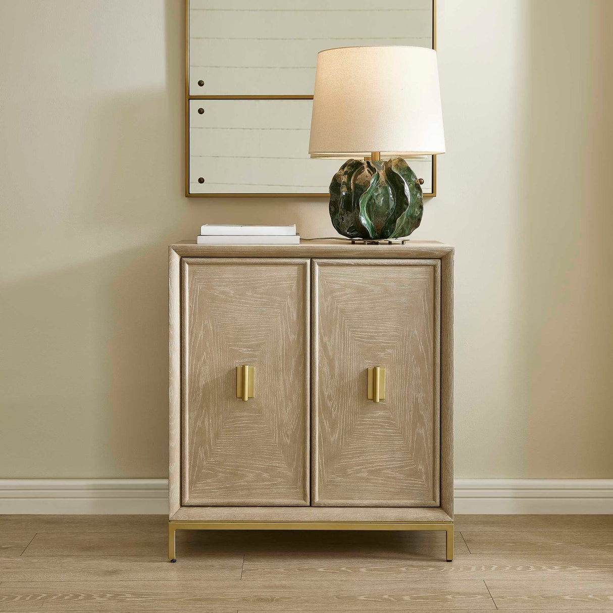 Cerused Oak 2-Door Cabinet by Uttermost Alessia, alternate view 2