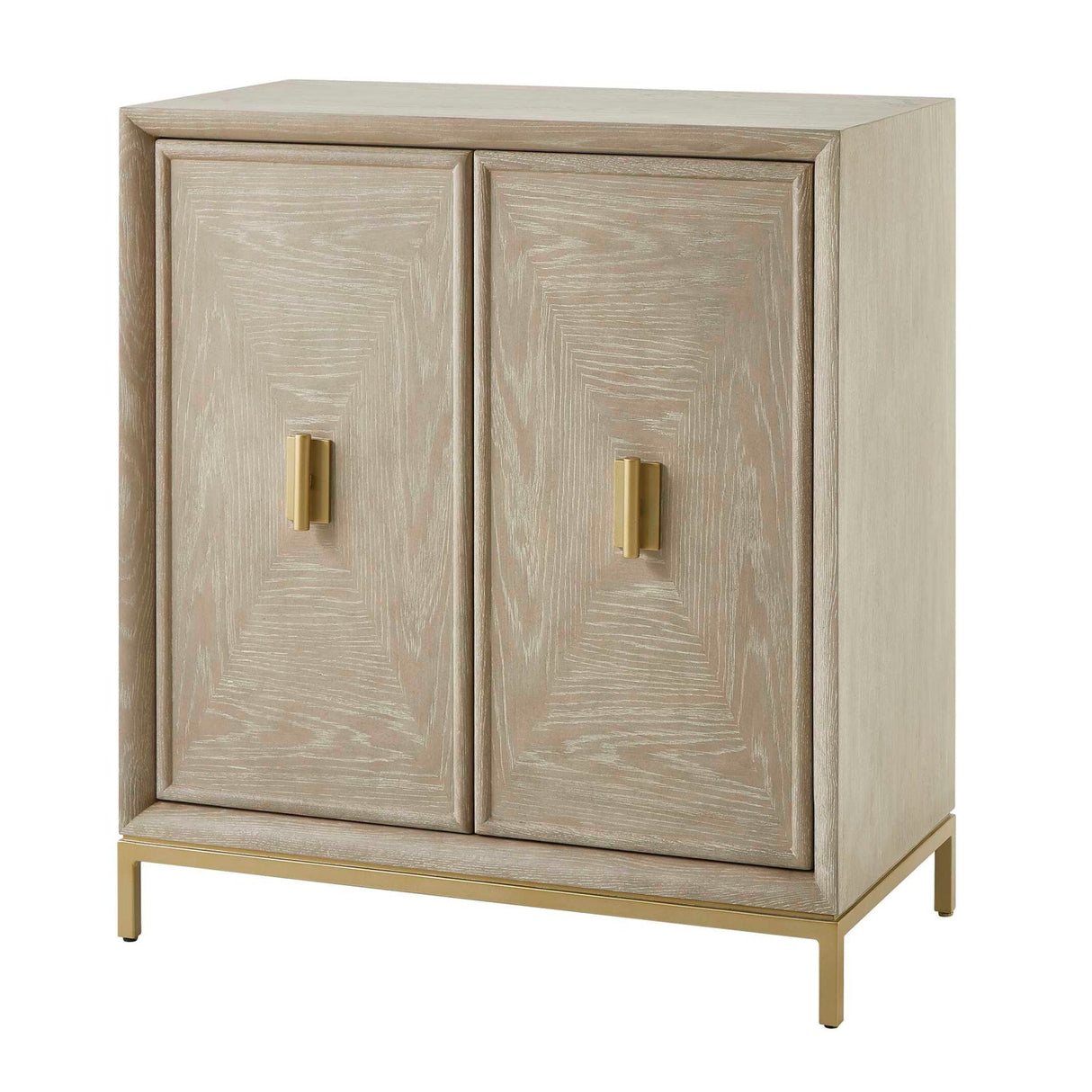 Cerused Oak 2-Door Cabinet by Uttermost Alessia, alternate view 3