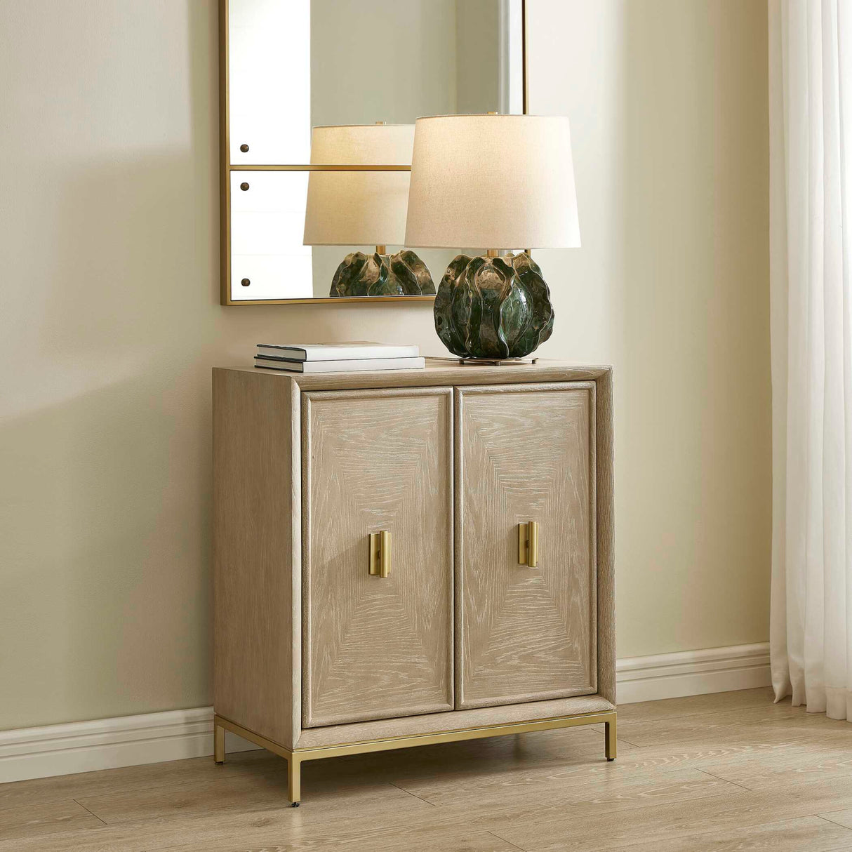 Cerused Oak 2-Door Cabinet | Oroa.com