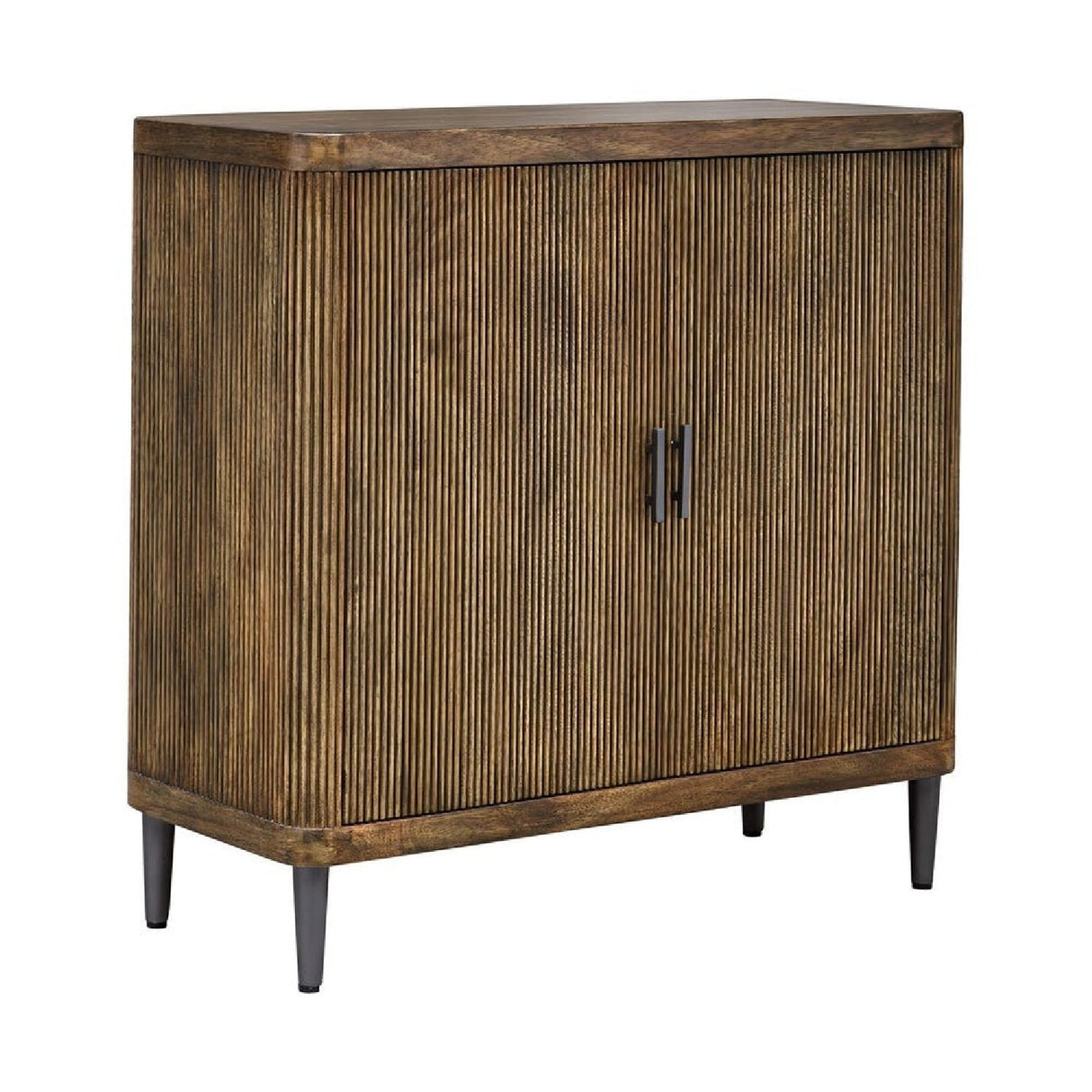 Wooden Tambour 2-Door Cabinet by Uttermost Pinstripe