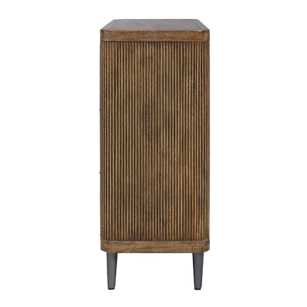 Wooden Tambour 2-Door Cabinet by Uttermost Pinstripe, alternate view 5