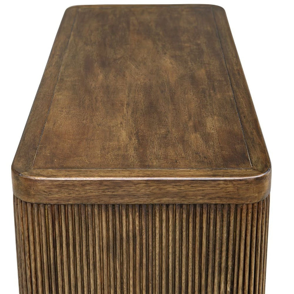 Wooden Tambour 2-Door Cabinet by Uttermost Pinstripe, alternate view 6
