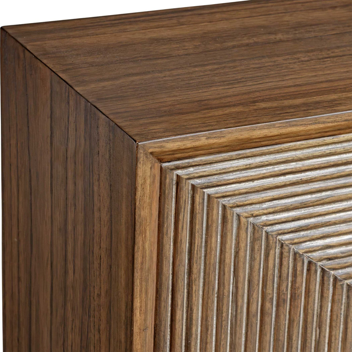 Modern European furniture - Carved Mindi Wood 2-Door Cabinet - www.oroa.com