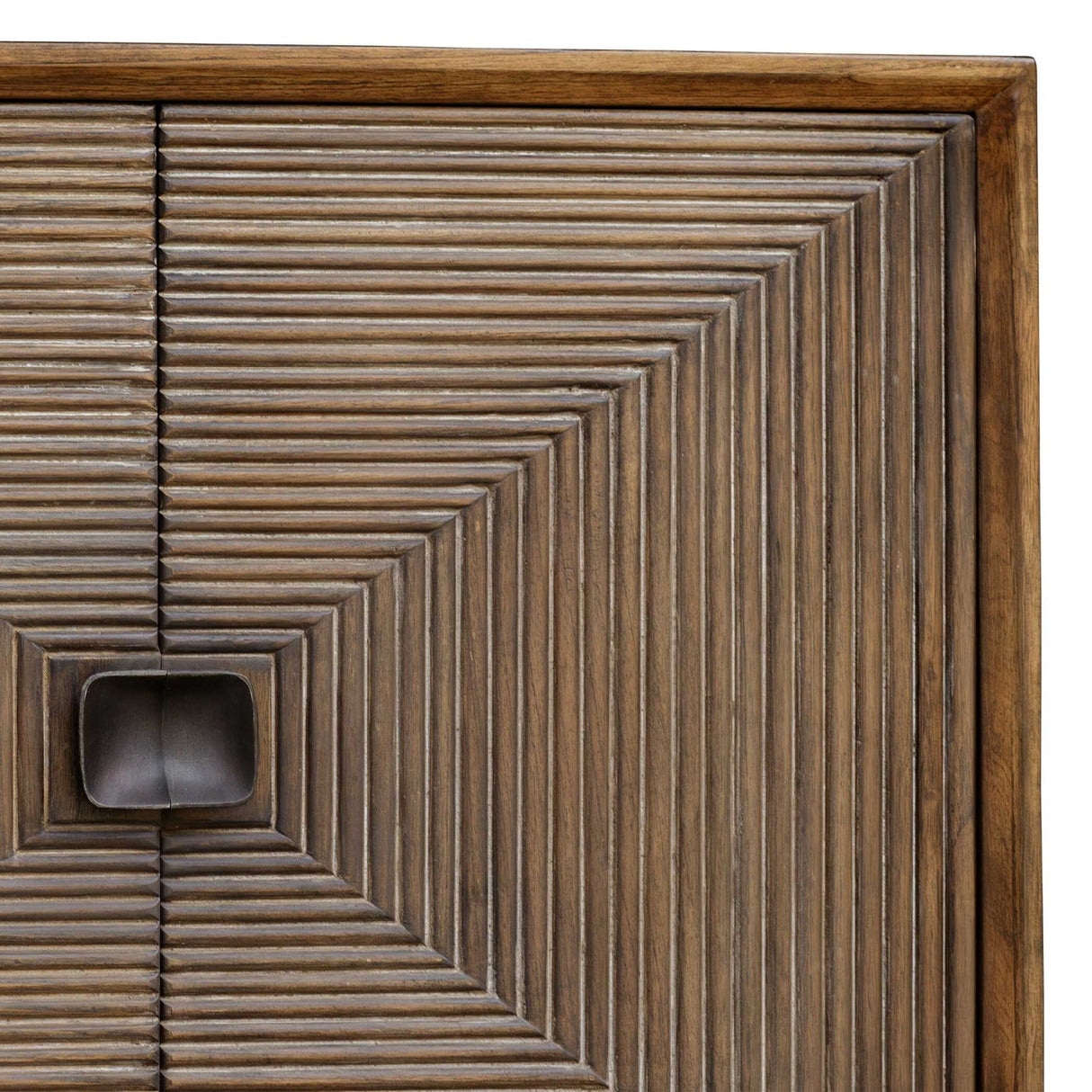 Modern European furniture - Carved Mindi Wood 2-Door Cabinet - www.oroa.com