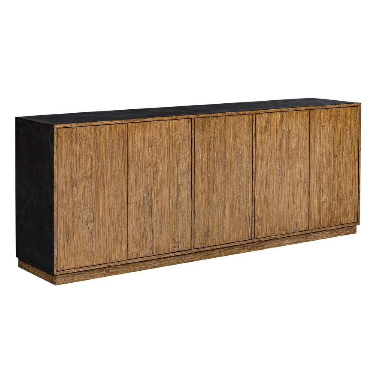 Teak Wood 5-Door Cabinet by Uttermost Kelvin