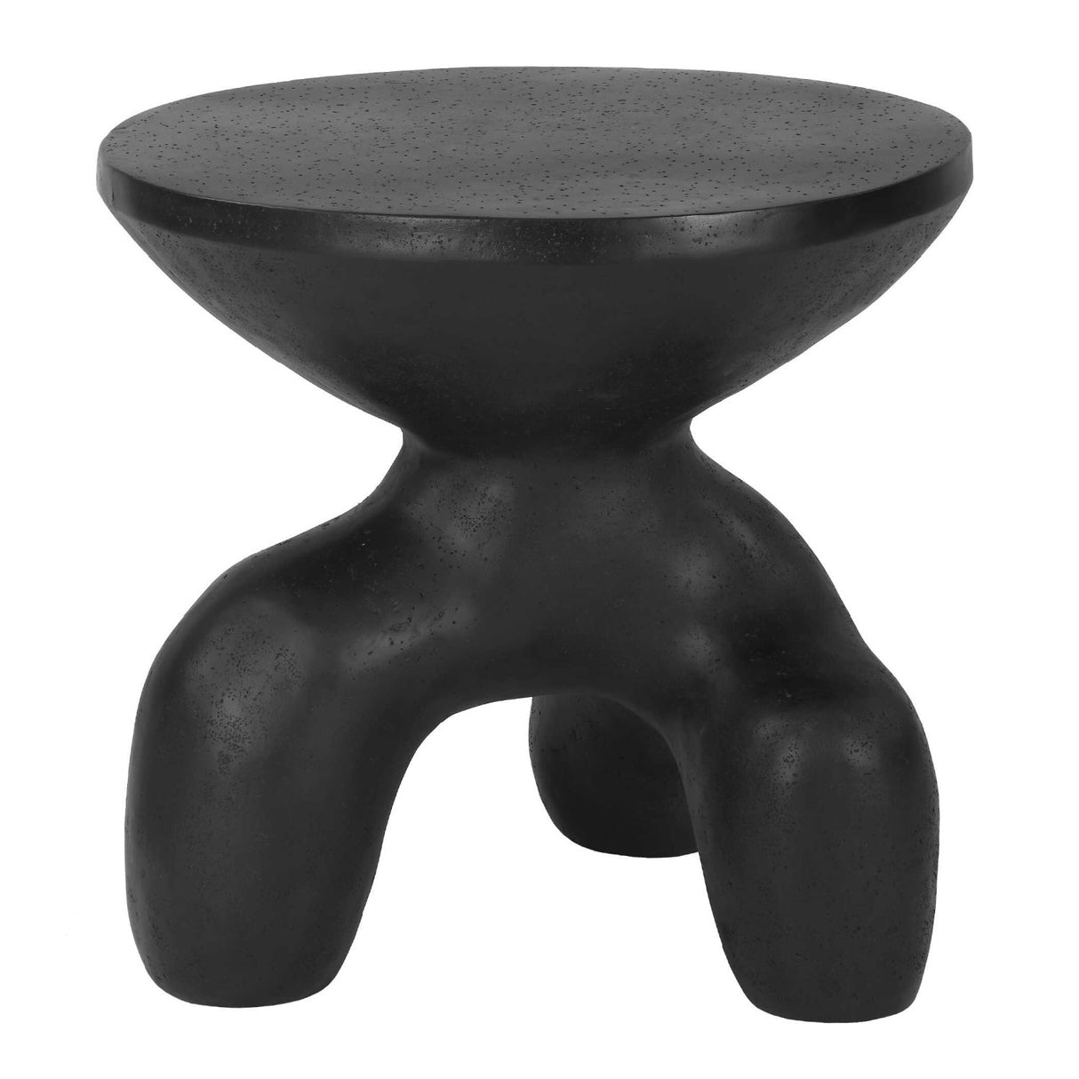 Modern European furniture - Black Stone Indoor/Outdoor Accent Table - www.oroa.com