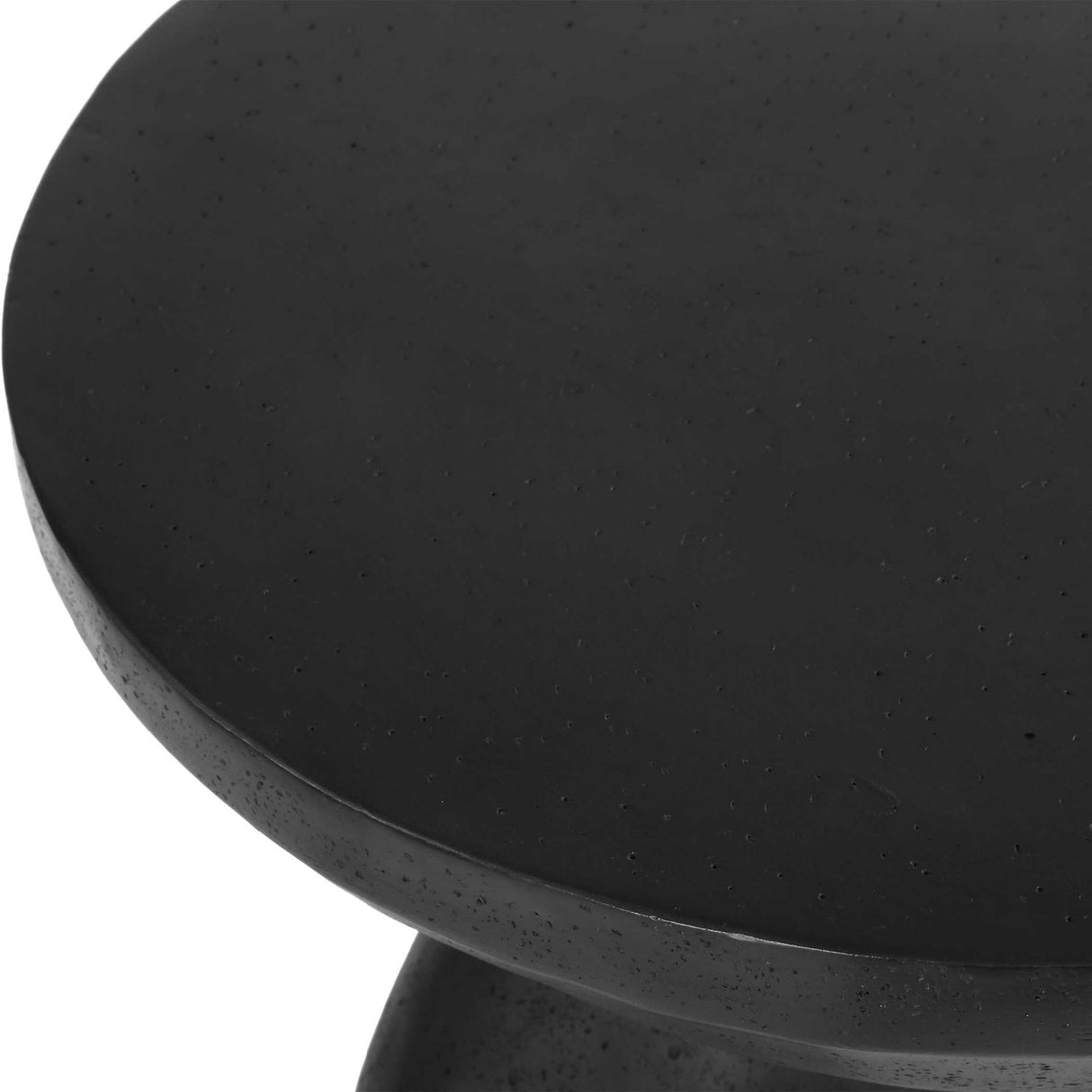 Modern European furniture - Black Stone Indoor/Outdoor Accent Table - www.oroa.com