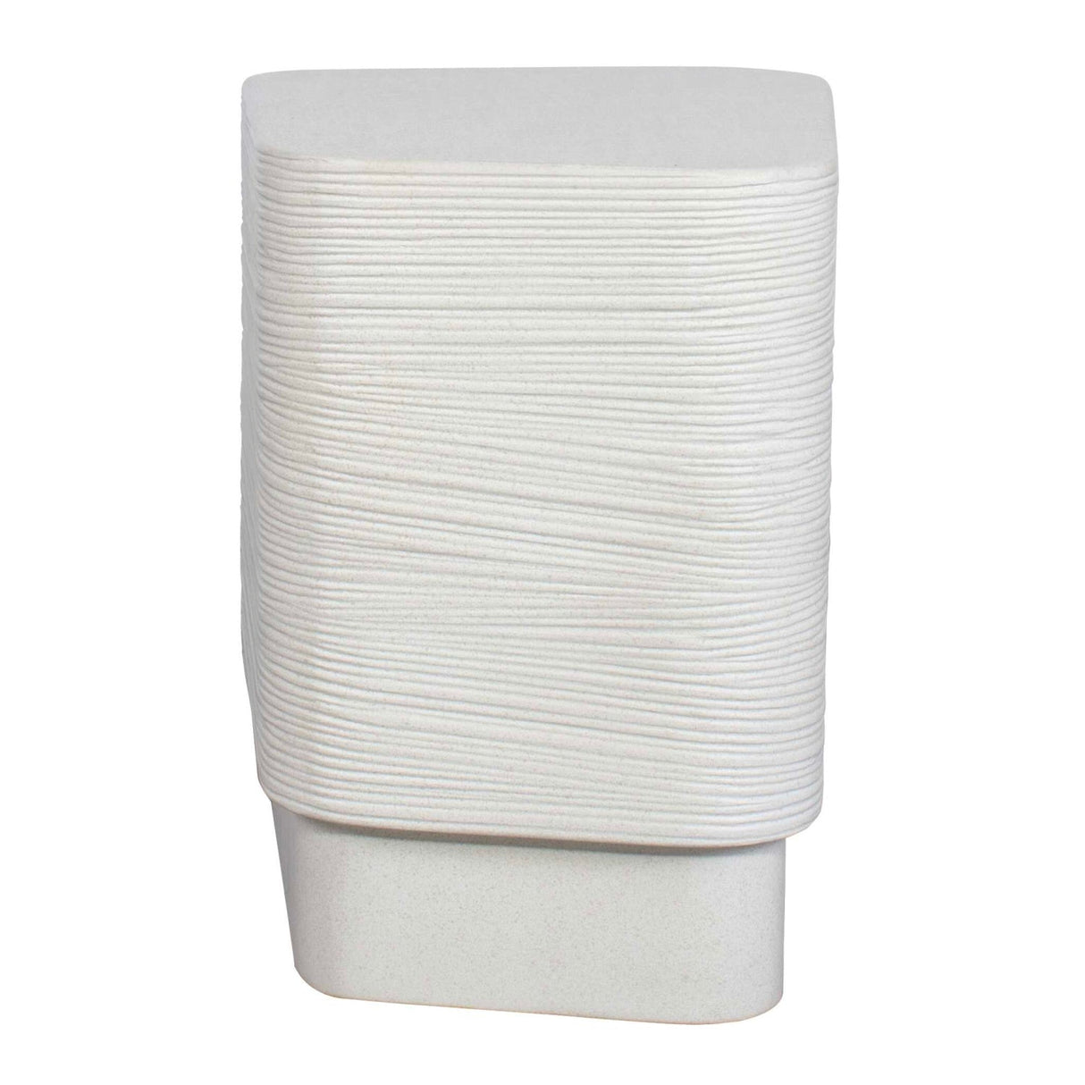 White Concrete Indoor/Outdoor Side Table by Uttermost Saltwater, alternate view 6