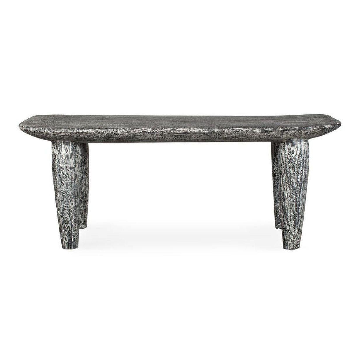 Hand-Carved Suar Wood Bench by Uttermost Fade to Black, alternate view 3