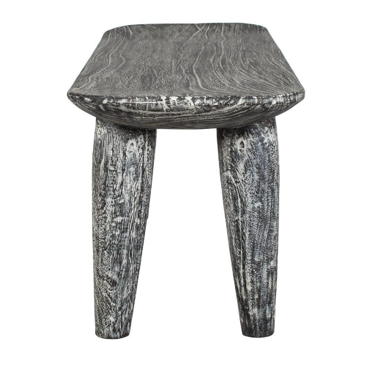 Hand-Carved Suar Wood Bench by Uttermost Fade to Black, alternate view 4