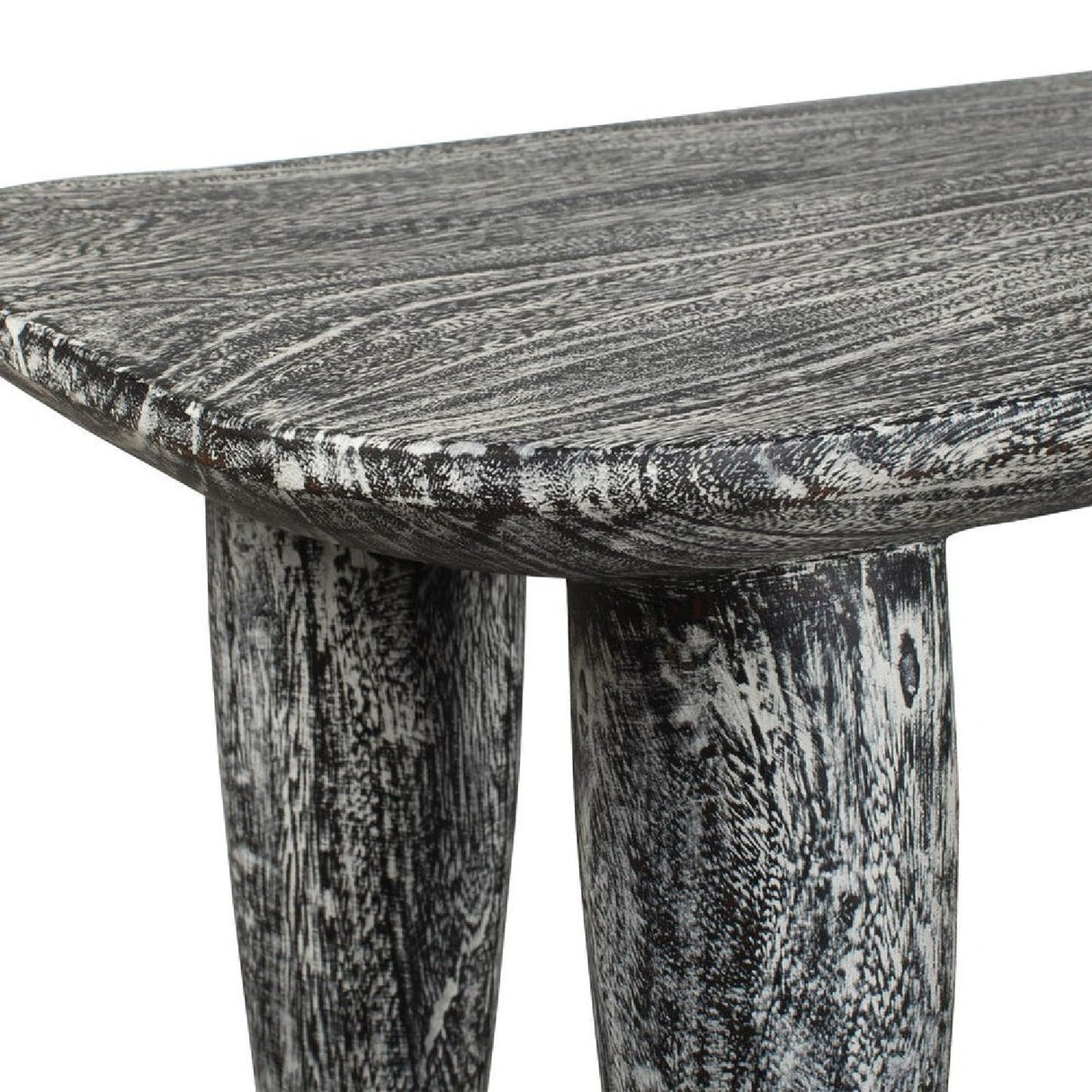 Hand-Carved Suar Wood Bench by Uttermost Fade to Black, alternate view 6