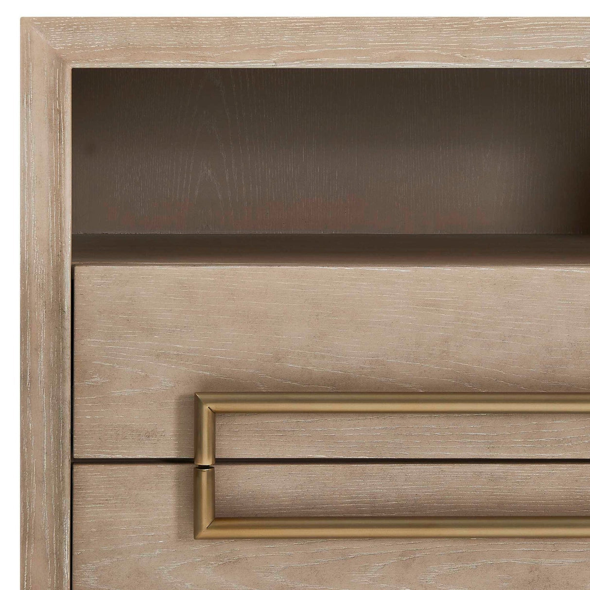 Light Oak 2-Drawer Side Table by Uttermost Alessia, alternate view 7