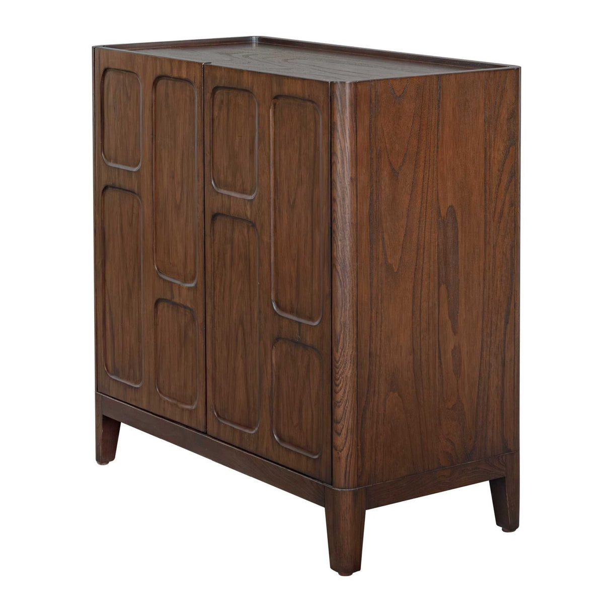 Modern European furniture - Mahogany Wood 2-Door Cabinet - www.oroa.com