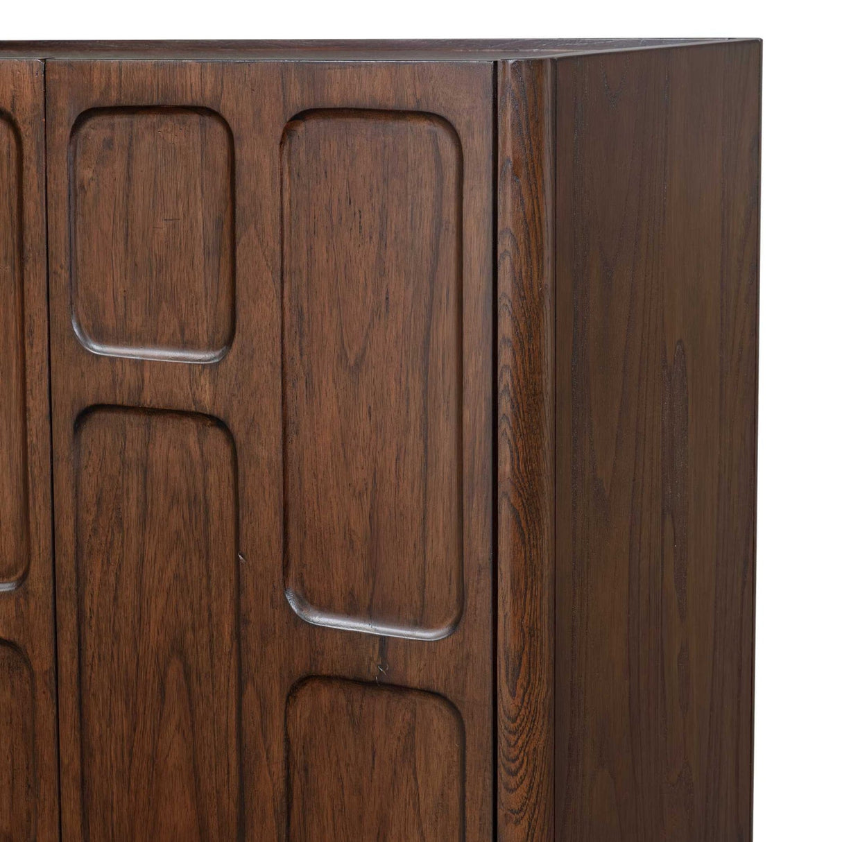 Modern European furniture - Mahogany Wood 2-Door Cabinet - www.oroa.com
