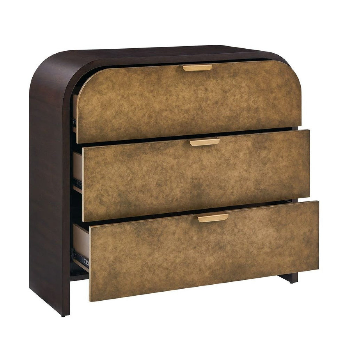 Two-Toned Oak 3-Drawer Chest by Uttermost Byrams, alternate view 4