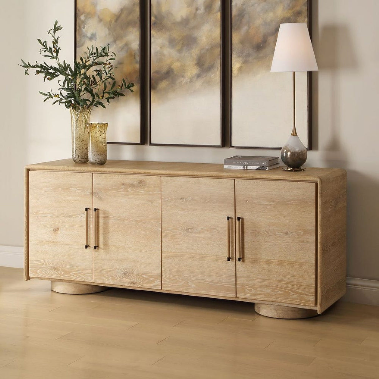 4-Door Oak Cabinet by Uttermost Evanston, alternate view 9