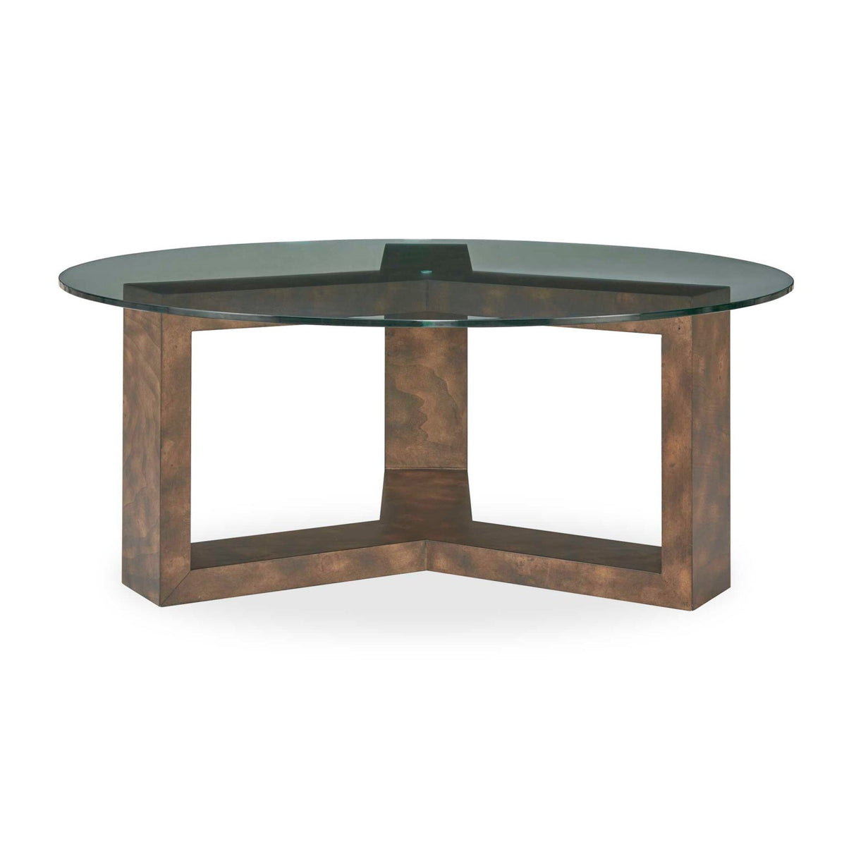 Modern European furniture - Round Tempered Glass Coffee Table - www.oroa.com