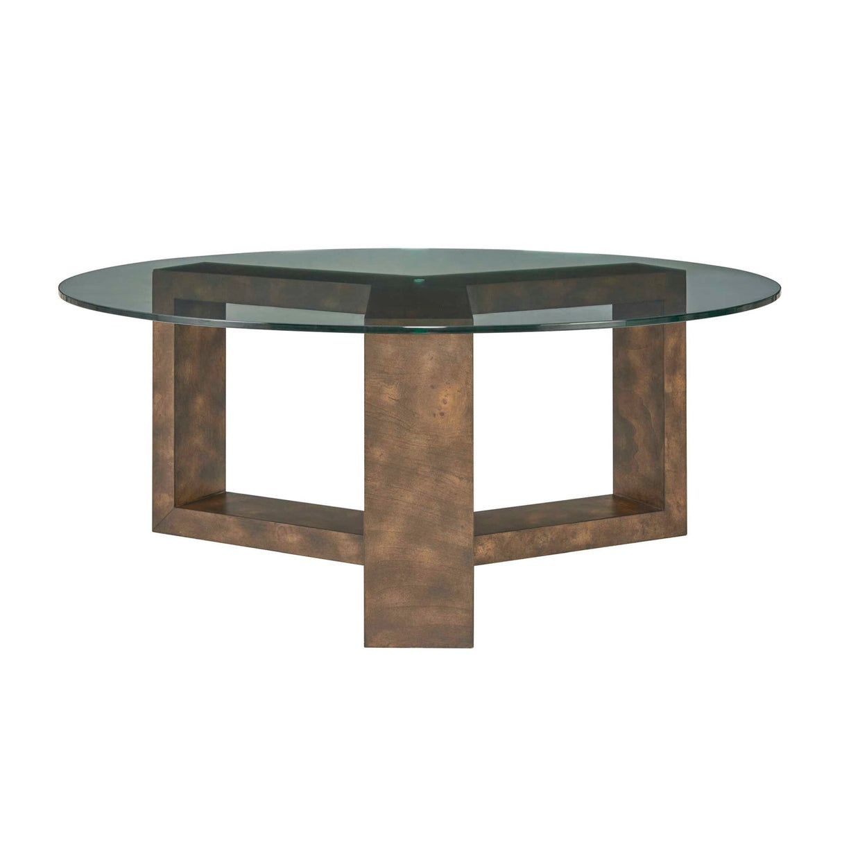 Modern European furniture - Round Tempered Glass Coffee Table - www.oroa.com