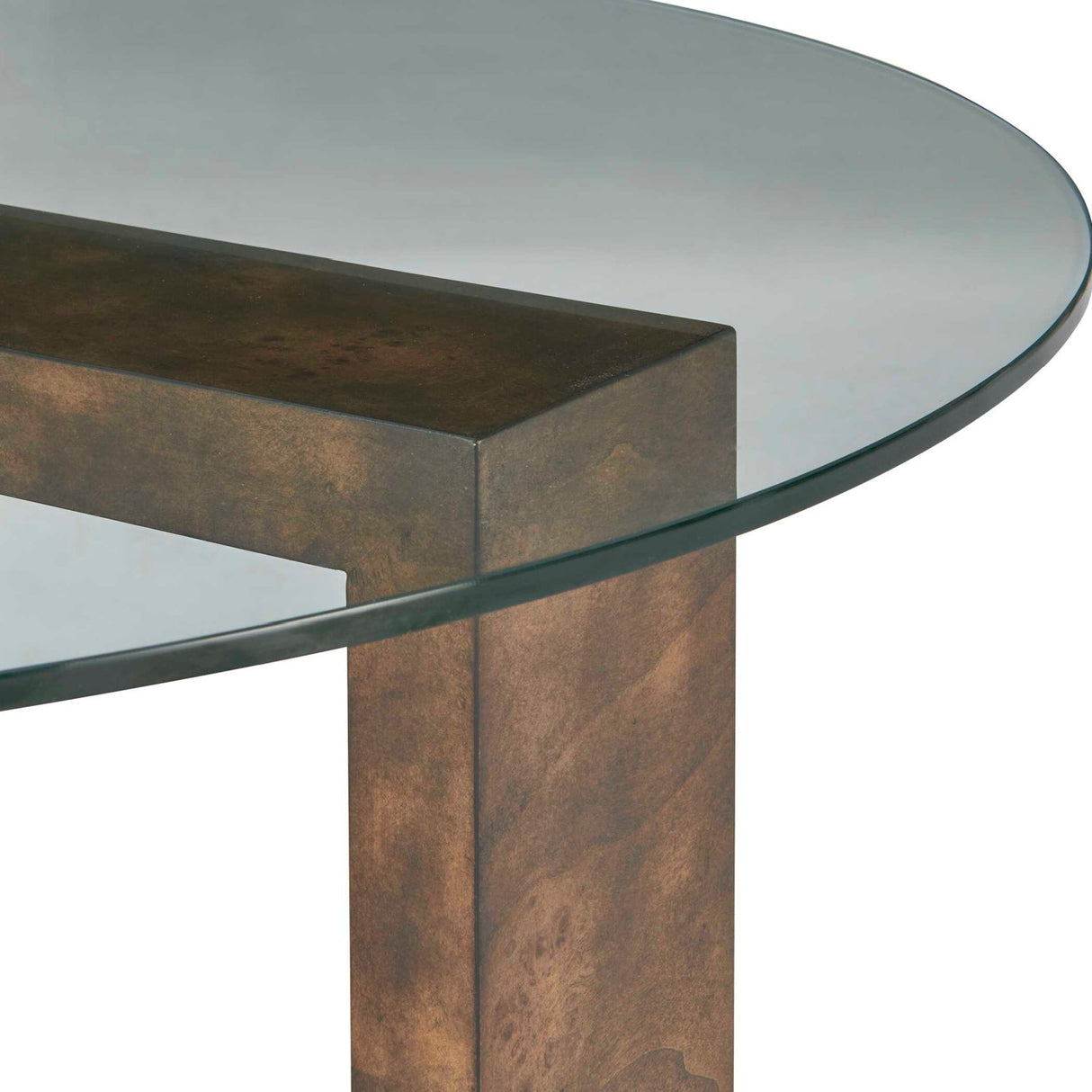 Modern European furniture - Round Tempered Glass Coffee Table - www.oroa.com