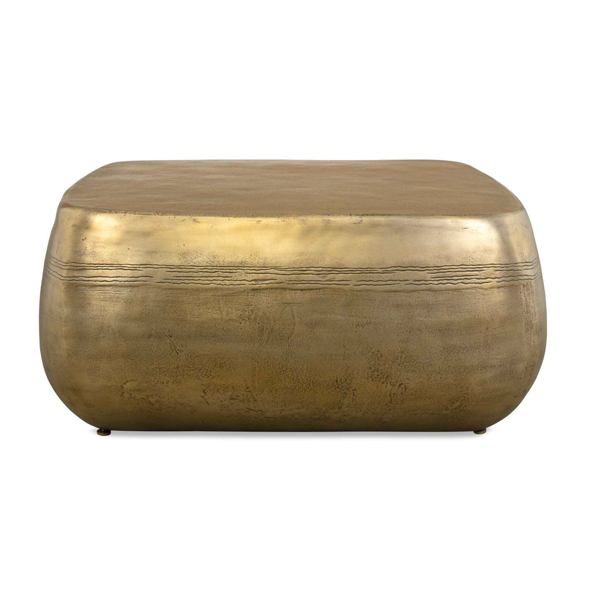 Modern European furniture - Aged Brass Indoor/Outdoor Coffee Table - www.oroa.com
