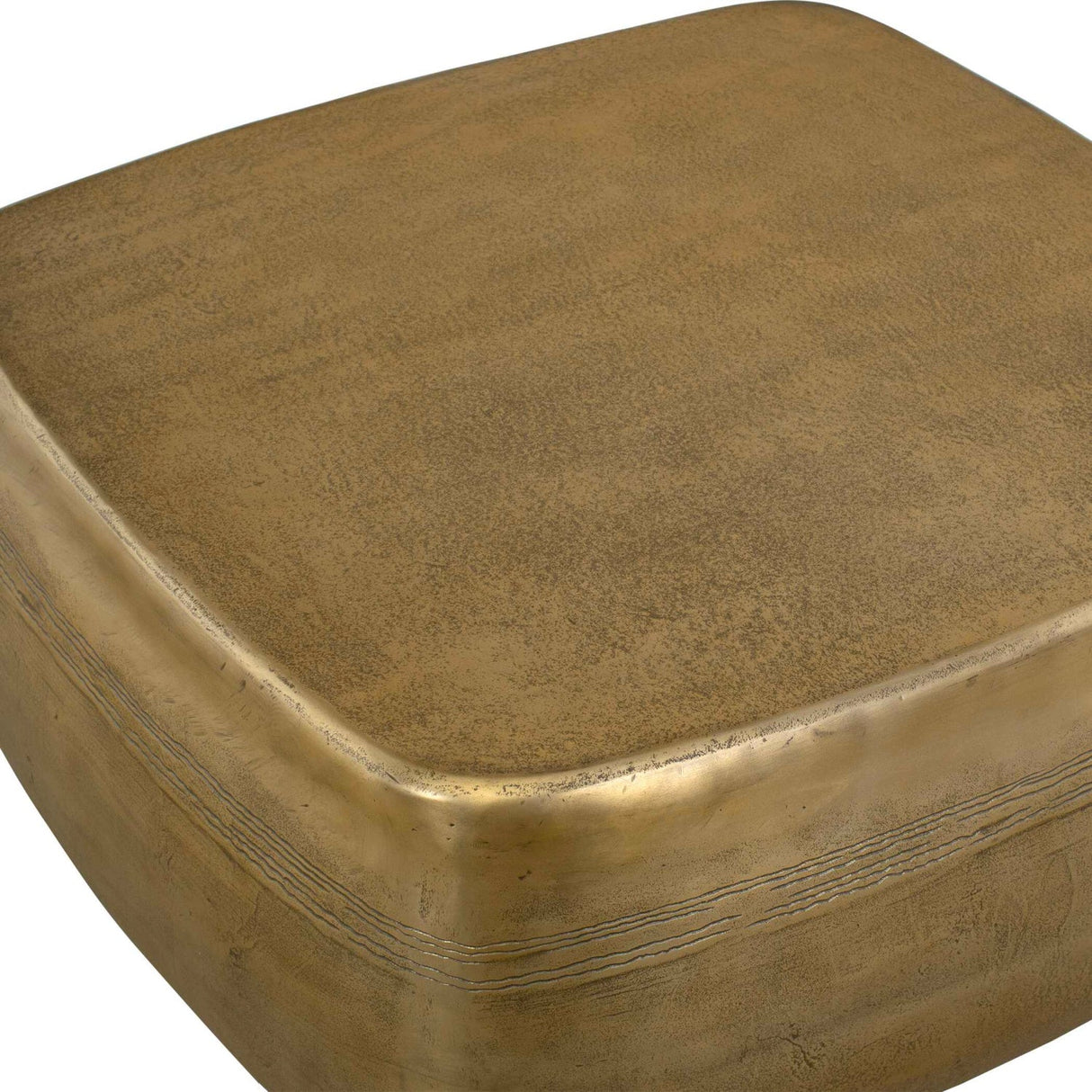 Modern European furniture - Aged Brass Indoor/Outdoor Coffee Table - www.oroa.com