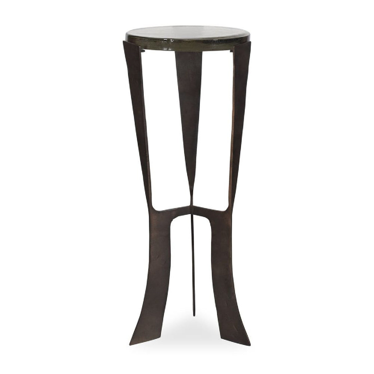 Bronze Framed Glass Drink Table by Uttermost Renaud