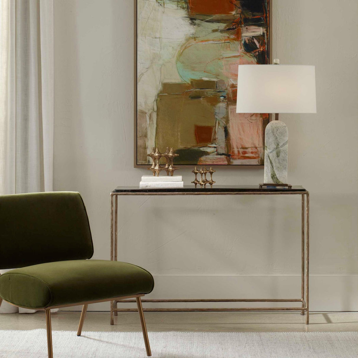 Modern European furniture - Cast Glass Console Table - www.oroa.com