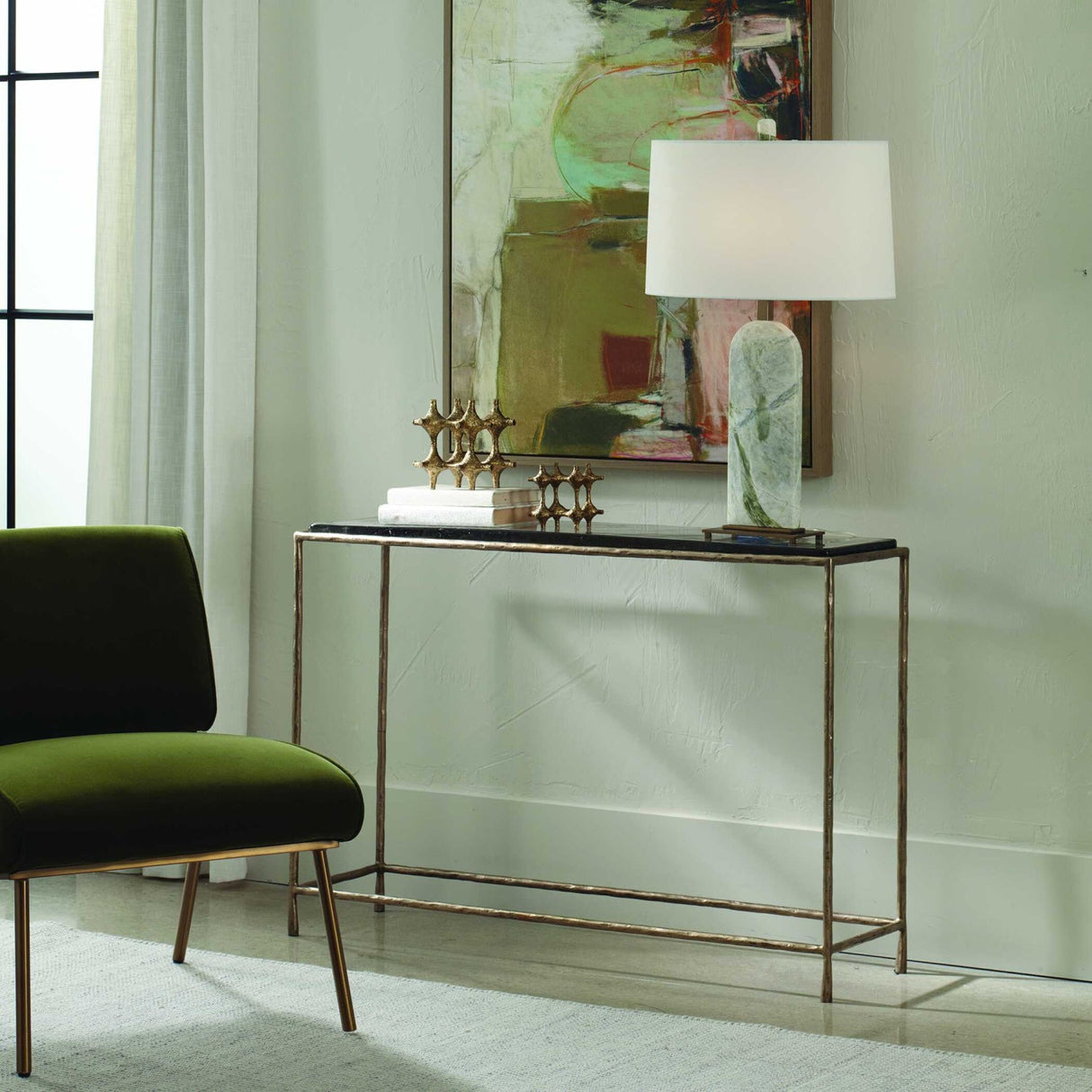 Modern European furniture - Cast Glass Console Table - www.oroa.com