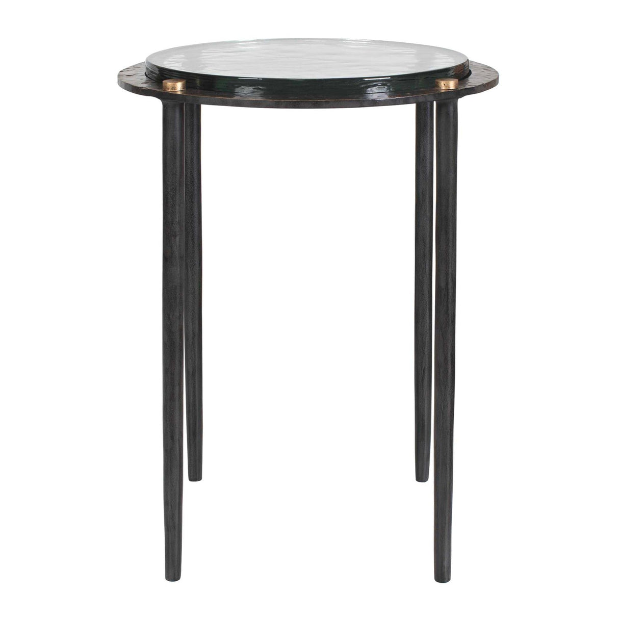 Textured Cast Glass Accent Table by Uttermost Kennington