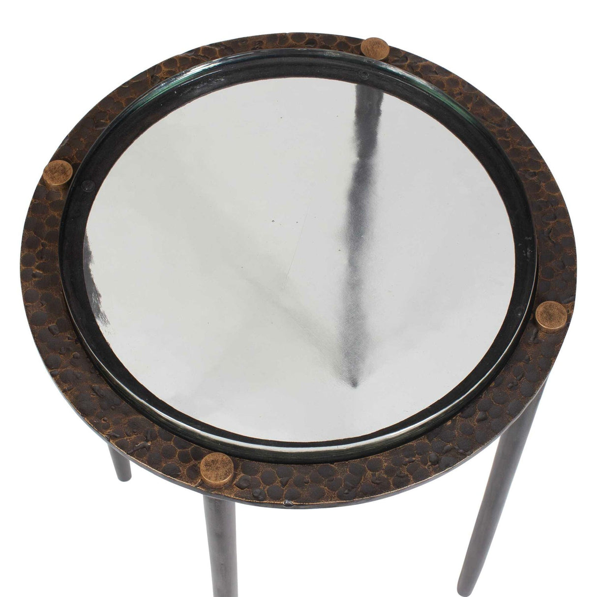 Textured Cast Glass Accent Table by Uttermost Kennington, alternate view 5