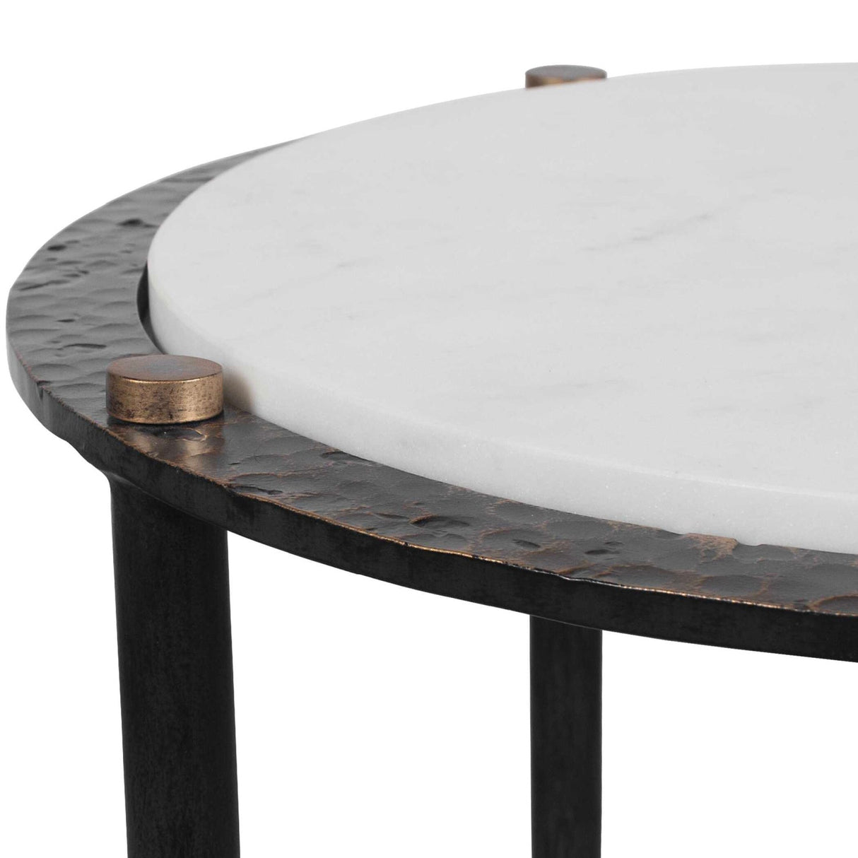 Gray Marble Accent Table by Uttermost Wren, alternate view 5