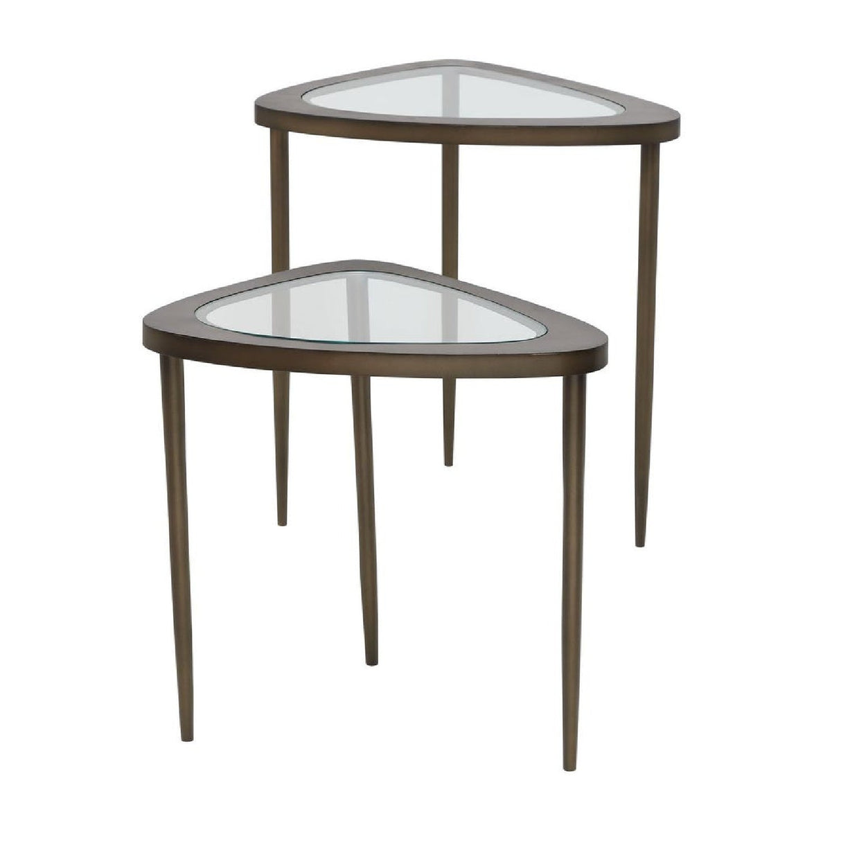 Triangular Glass Nesting Accent Tables (2) by Uttermost Millar