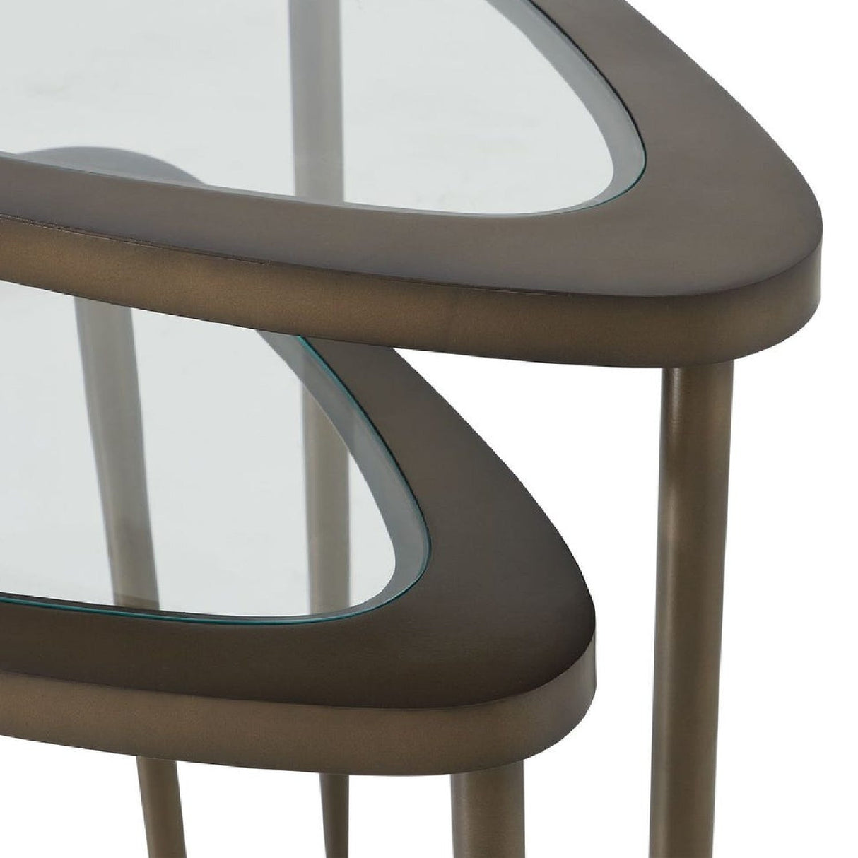 Triangular Glass Nesting Accent Tables (2) by Uttermost Millar, alternate view 5