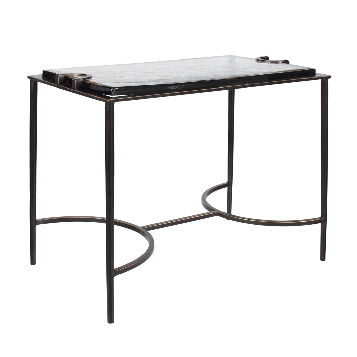 Cast Glass Accent Table | Oroa.com