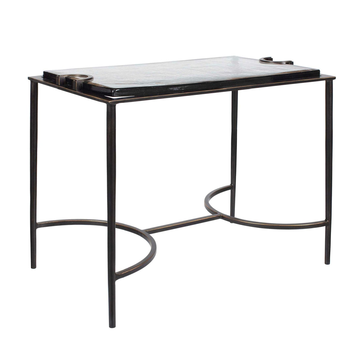 Cast Glass Accent Table by Uttermost Eisen, alternate view 3