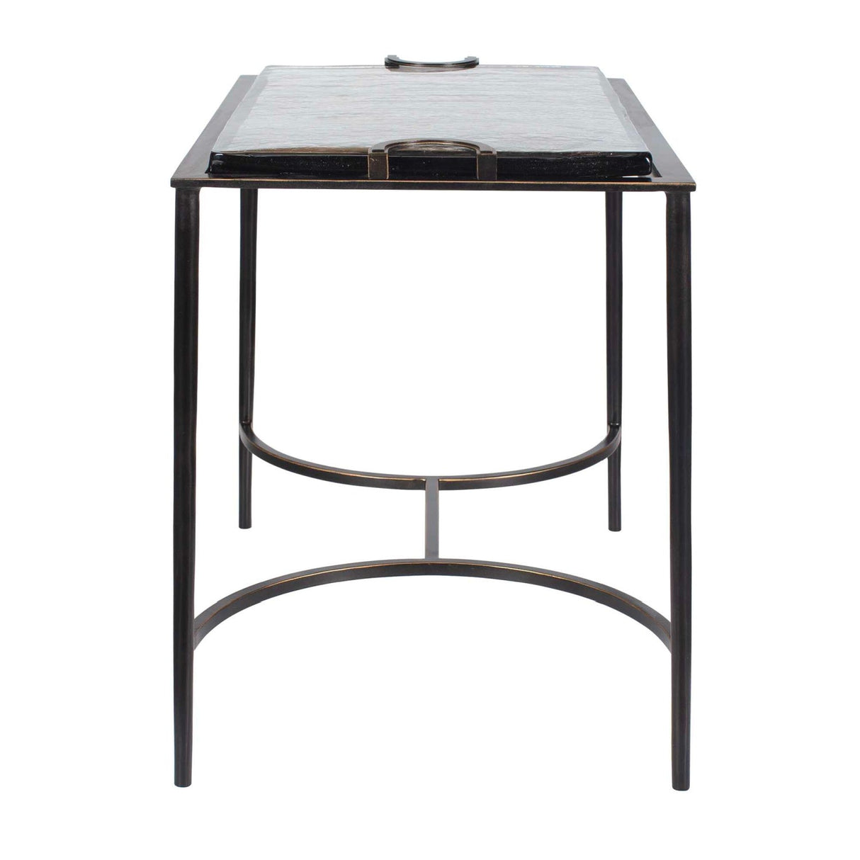 Cast Glass Accent Table by Uttermost Eisen, alternate view 4