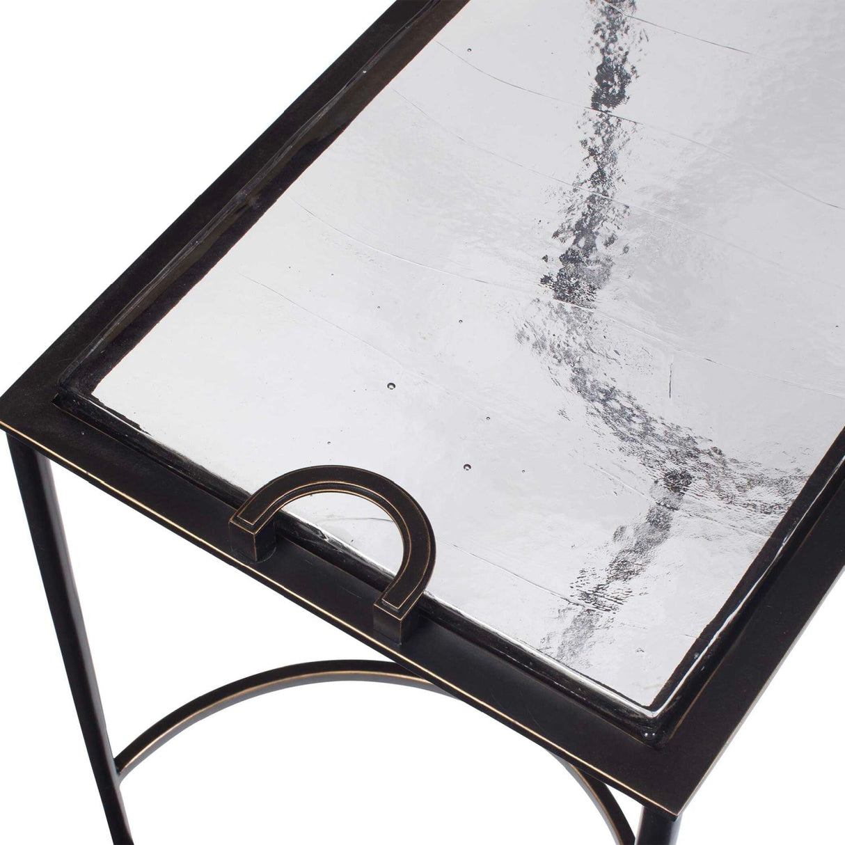 Cast Glass Accent Table by Uttermost Eisen, alternate view 5